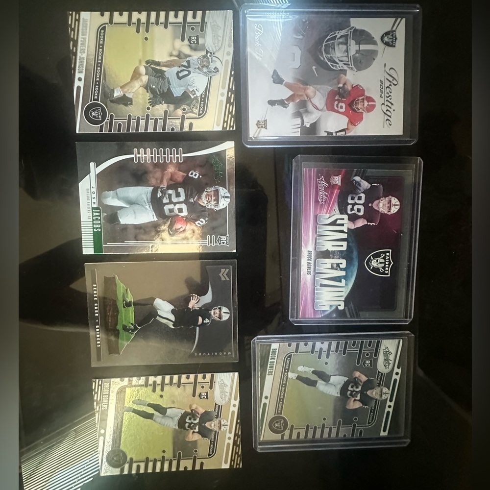 Football cards Las Vegas raiders